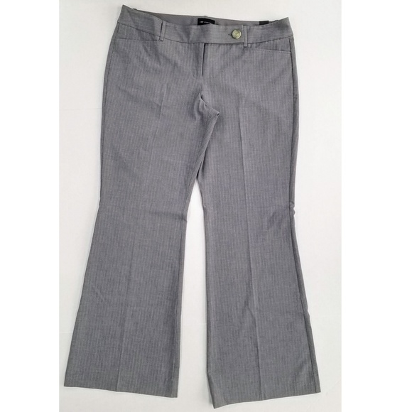 The Limited Gray & Pink Pinstripe Drew Fit Slim Bootcut Pant - Picture 3 of 7